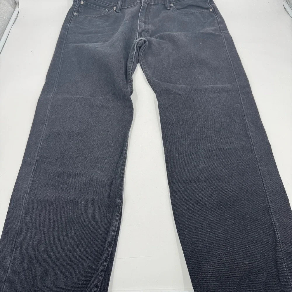 Levi's 505 Black Denim Jeans Classic Fit‎ Everyday Wear Pants 40 x 32
